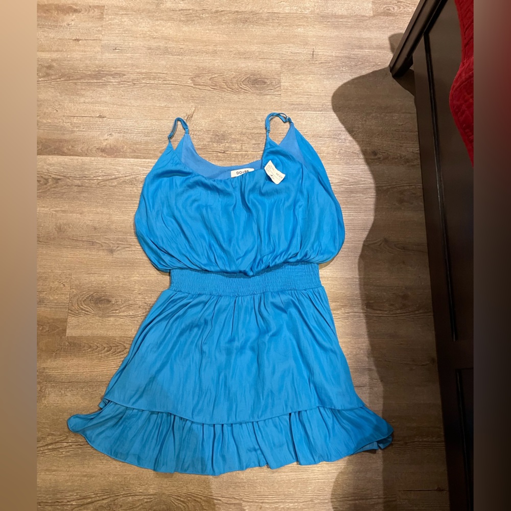 DO+BE Strap Romper in Blue